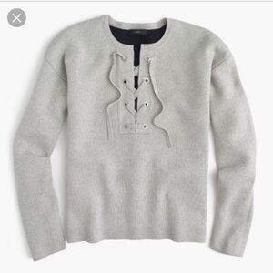 J. Crew Collection | Bonded Lace Up Sweater